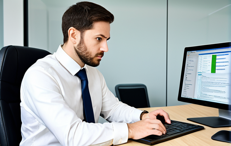 A focused professional, fully clothed in modest business casual attire, working diligently at a modern computer workstation. The desk is tidy, showing an open laptop displaying a user interface, possibly for a project's documentation wiki or a forum. The individual is subtly gesturing towards the screen, indicating engagement and problem-solving. The background is a well-lit, contemporary office environment with subtle architectural details. The atmosphere is calm and productive. perfect anatomy, correct proportions, natural pose, well-formed hands, proper finger count, professional photography, high quality, safe for work, appropriate content, family-friendly.